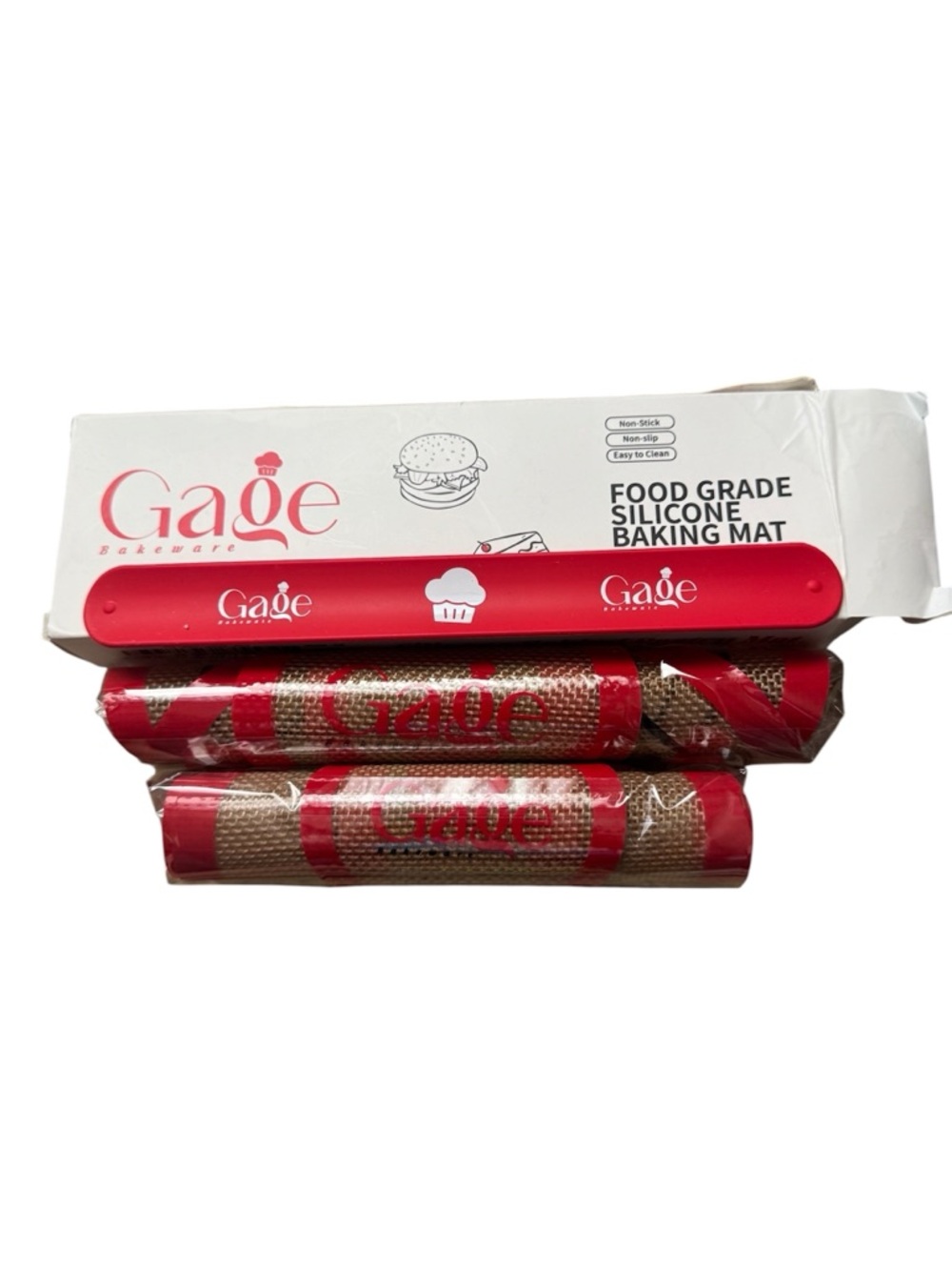 Gage Bakeware food grade silicone baking mat set of 2 new